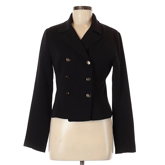 Cabi Black Blazer with Gold Buttons - Picture 2 of 6